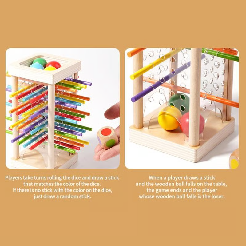 BalancePlay – Wooden Peg & Marble Game