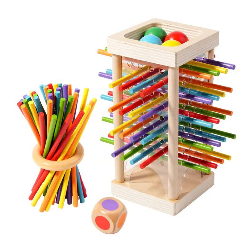 BalancePlay – Wooden Peg & Marble Game