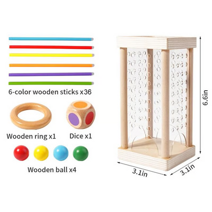 BalancePlay – Wooden Peg & Marble Game