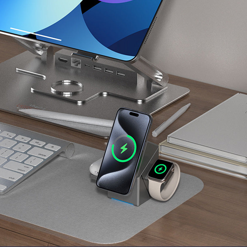 ChargeFold – 3-in-1 Wireless Charging Station