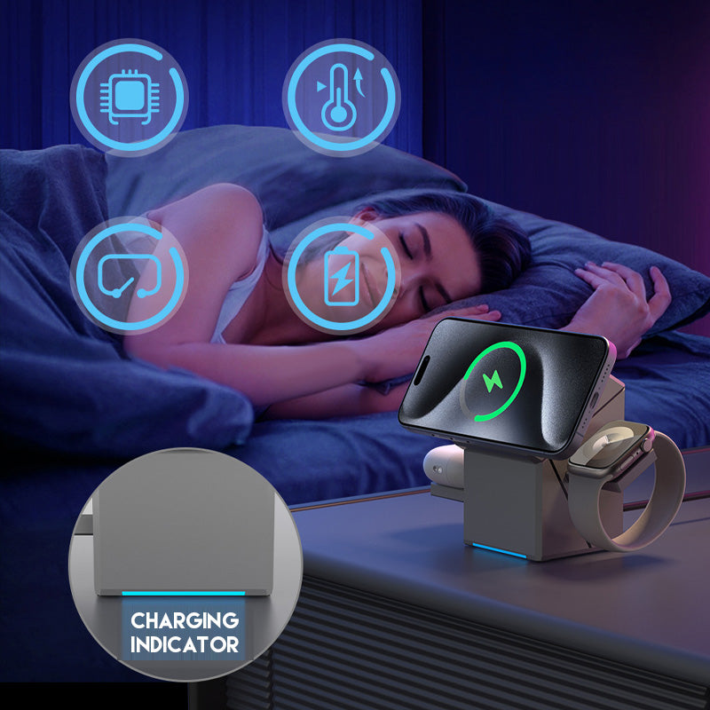 ChargeFold – 3-in-1 Wireless Charging Station