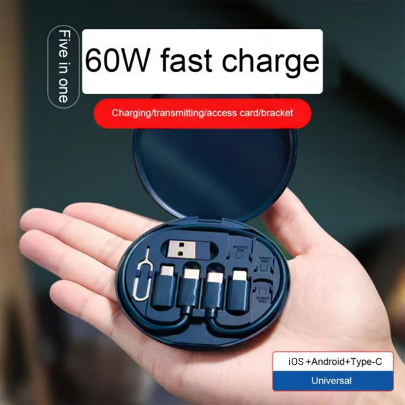 ChargeMate – Universal 9-in-1 Cable Kit with Stand