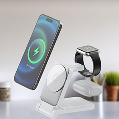 ChargeHub – 3-in-1 Foldable Wireless Station