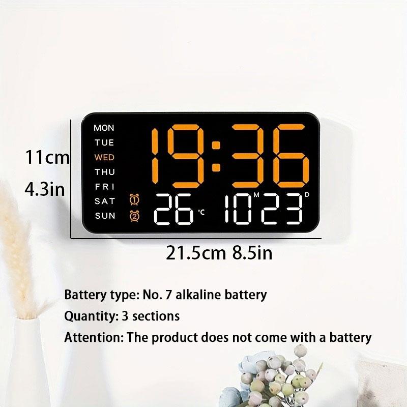 TimeMate – Large LED Digital Wall Clock