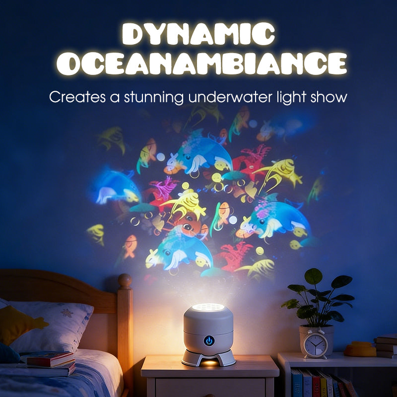 OceanGlow – Dynamic Rotating LED Projector Lamp