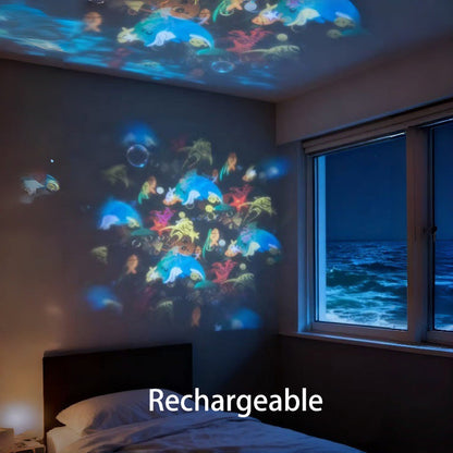 OceanGlow – Dynamic Rotating LED Projector Lamp