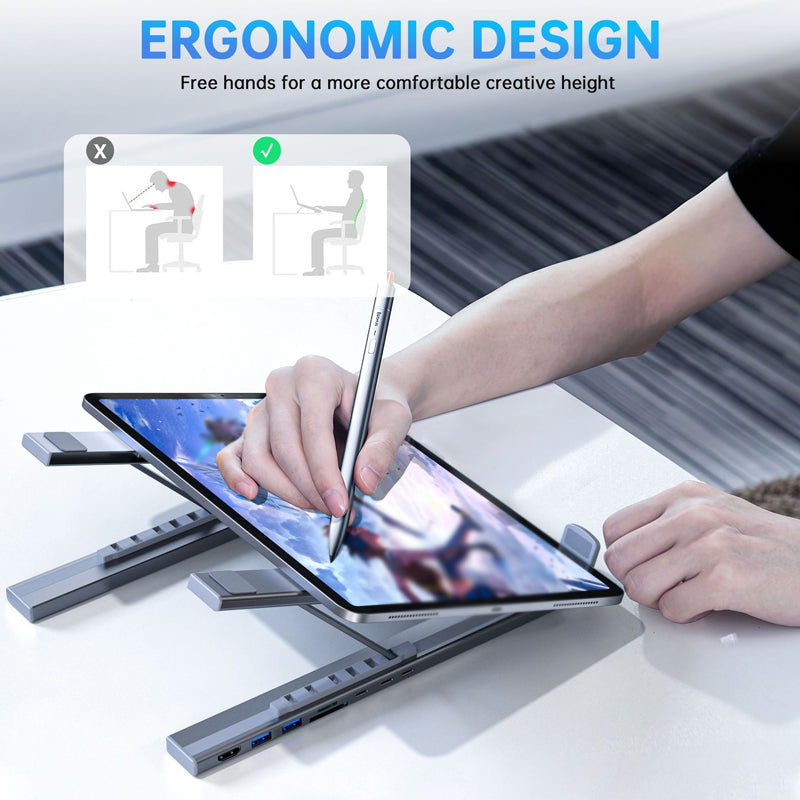 DockMate – 8-in-1 USB-C Laptop Stand Hub