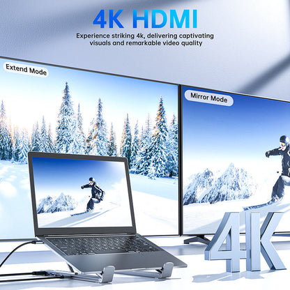 DockMate – 8-in-1 USB-C Laptop Stand Hub