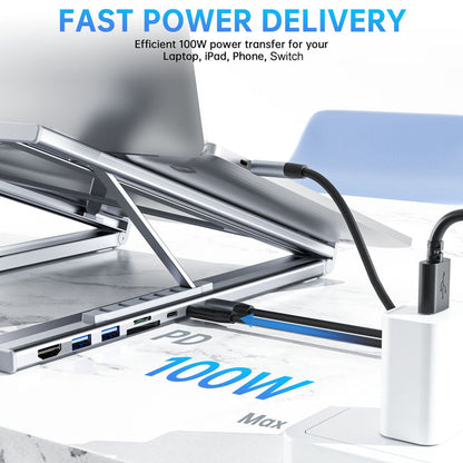 DockMate – 8-in-1 USB-C Laptop Stand Hub