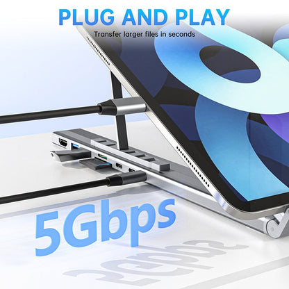 DockMate – 8-in-1 USB-C Laptop Stand Hub