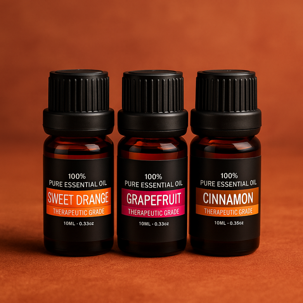 Ensemble d'huiles essentielles pure plante aromathérapie diffuseur massage 10ml