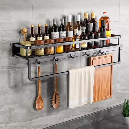 Kitchen Wall Storage Shelf Tower Trail