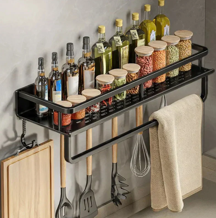 Kitchen Wall Storage Shelf Tower Trail