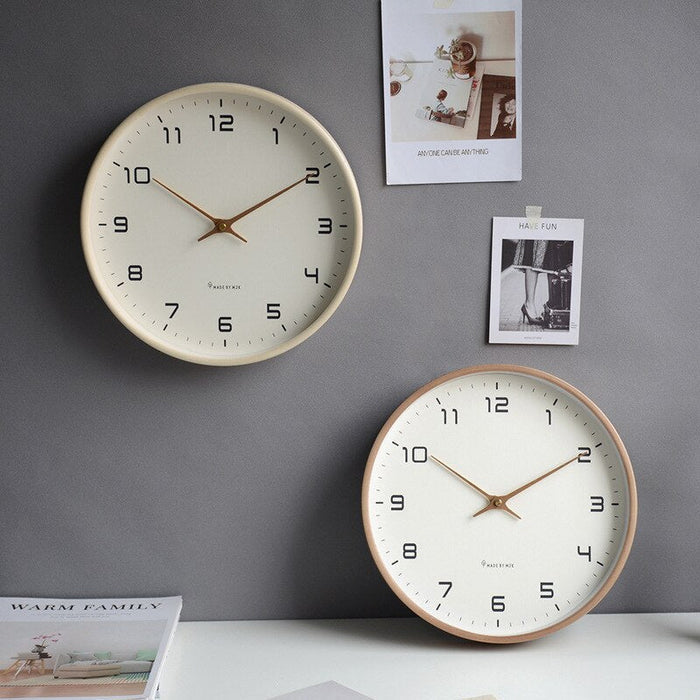 Wooden Wall Clock - NordicTimber-Brown-25x25xm-State of Style