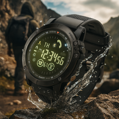 Reloj inteligente resistente impermeable diseño militar
