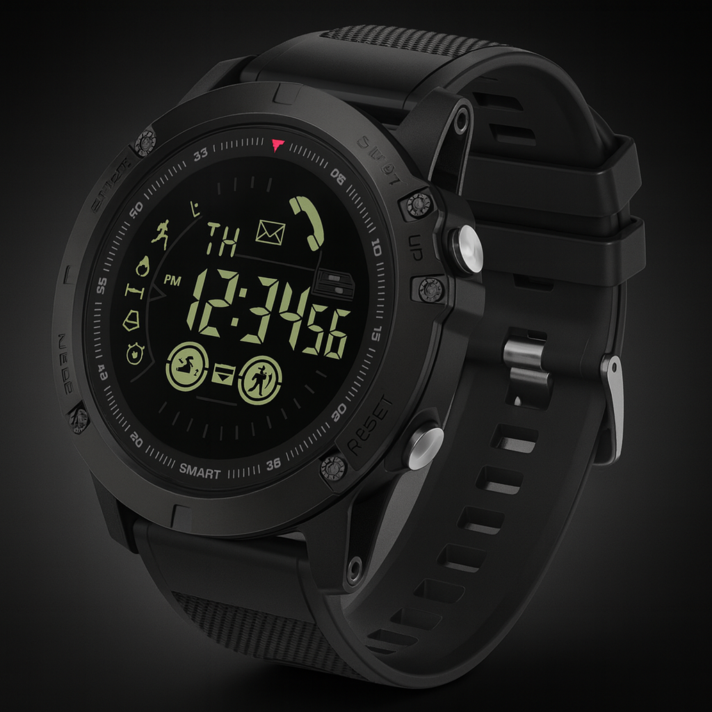 Reloj inteligente resistente impermeable diseño militar