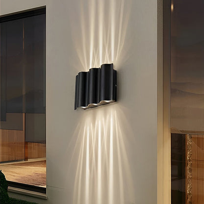 LED Wall Light Outdoor Modern Black Sconce