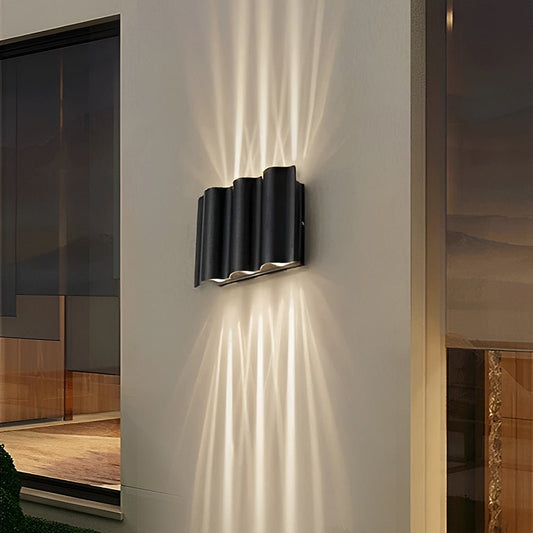 LED Wall Light Outdoor Modern Black Sconce