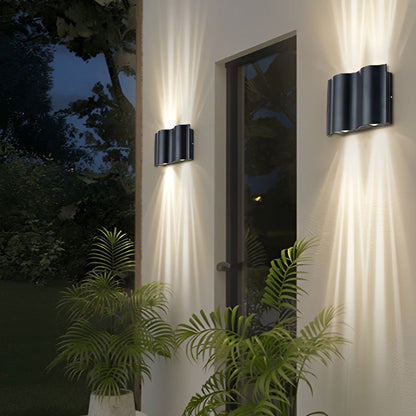 LED Wall Light Outdoor Modern Black Sconce