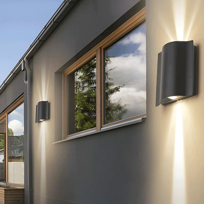 LED Wall Light Outdoor Modern Black Sconce
