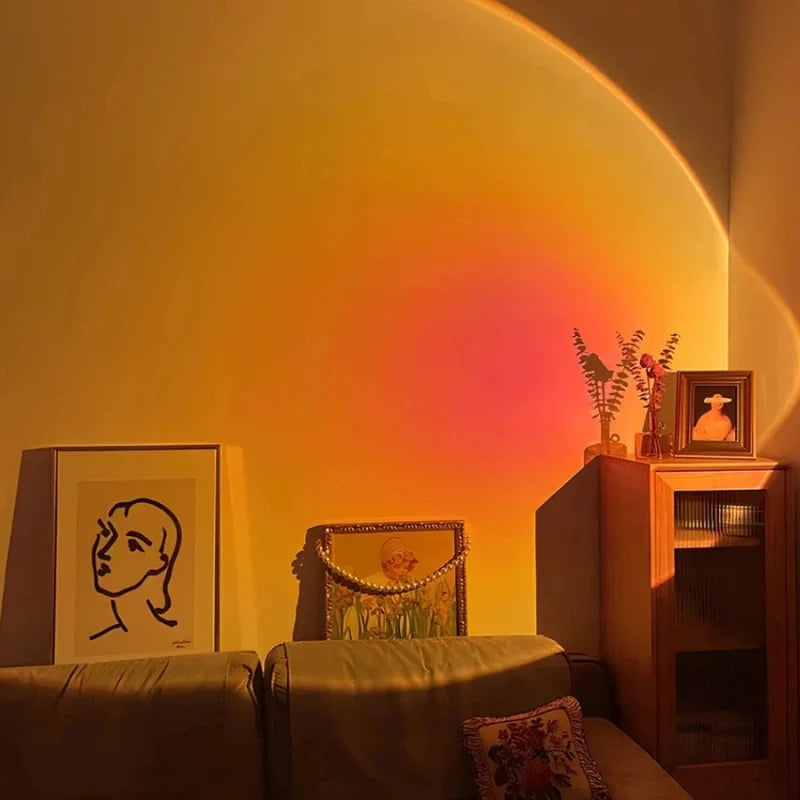 Projektor światła LED kolorowa atmosfera w pokoju