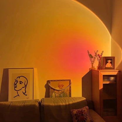 Projektor światła LED kolorowa atmosfera w pokoju