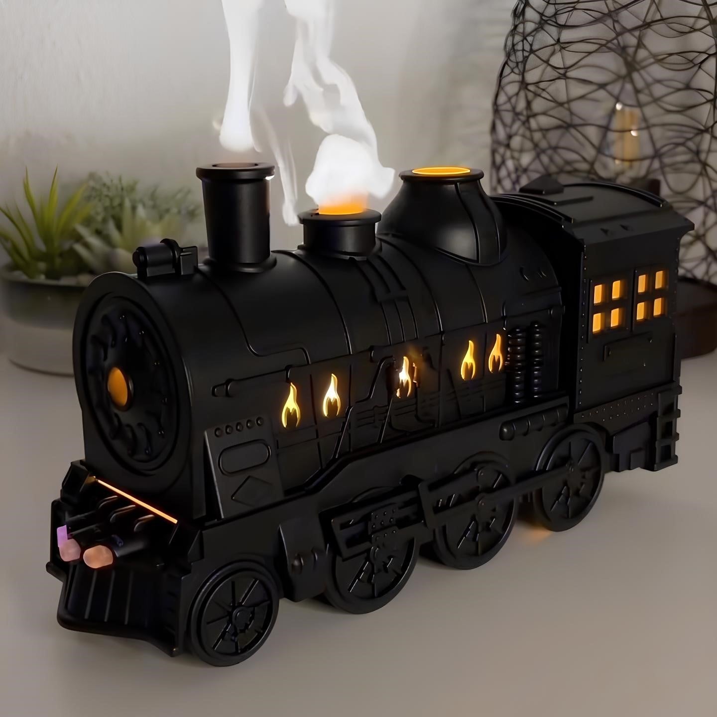 Aromatherapy Diffuser Vintage Train Humidifier