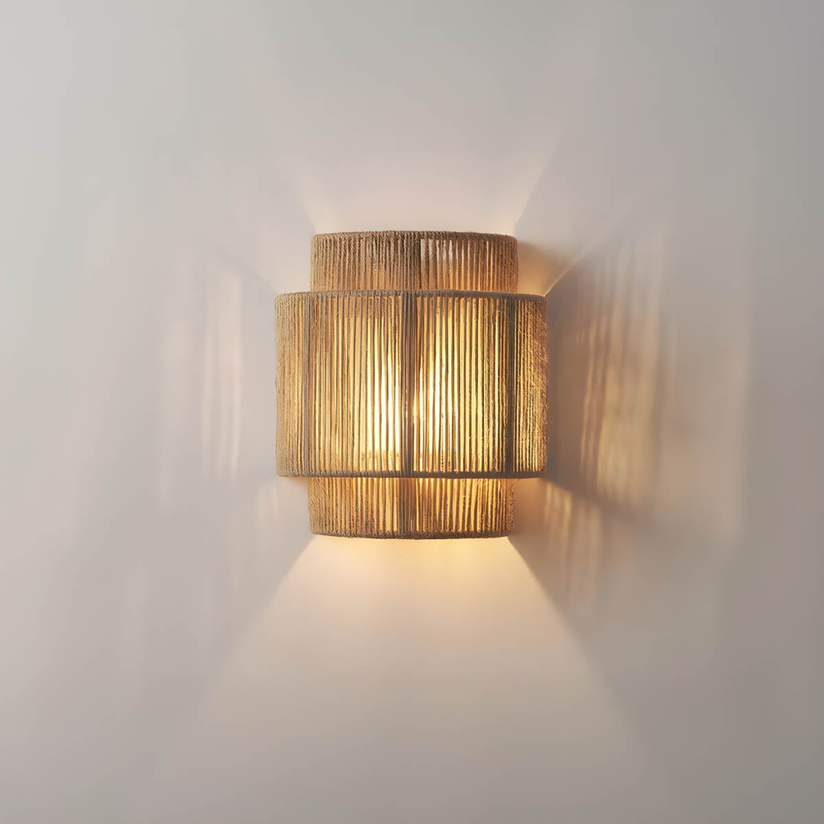 Wall Light Rustic Rope Indoor Sconce