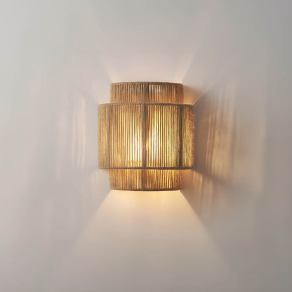 Wall Light Rustic Rope Indoor Sconce