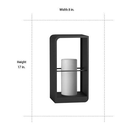 Farol solar de jardín para exteriores con luz LED