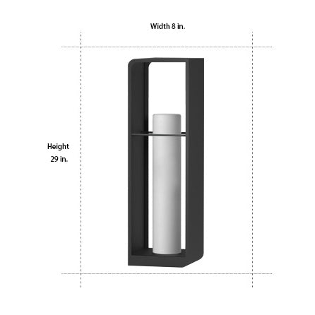 Zewnętrzna solarna latarnia ogrodowa z lampą LED