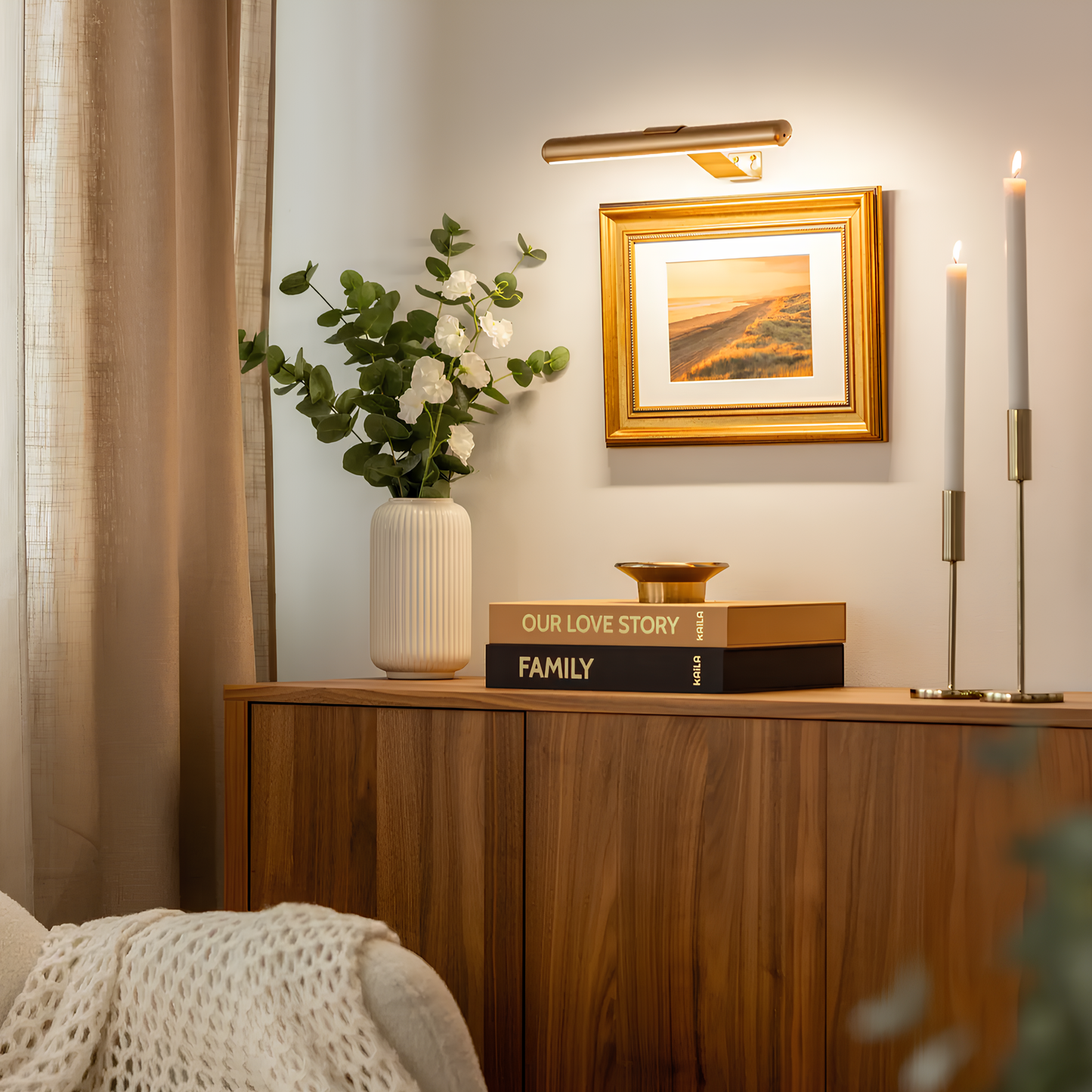 Applique murale réglable pour tableau à LED