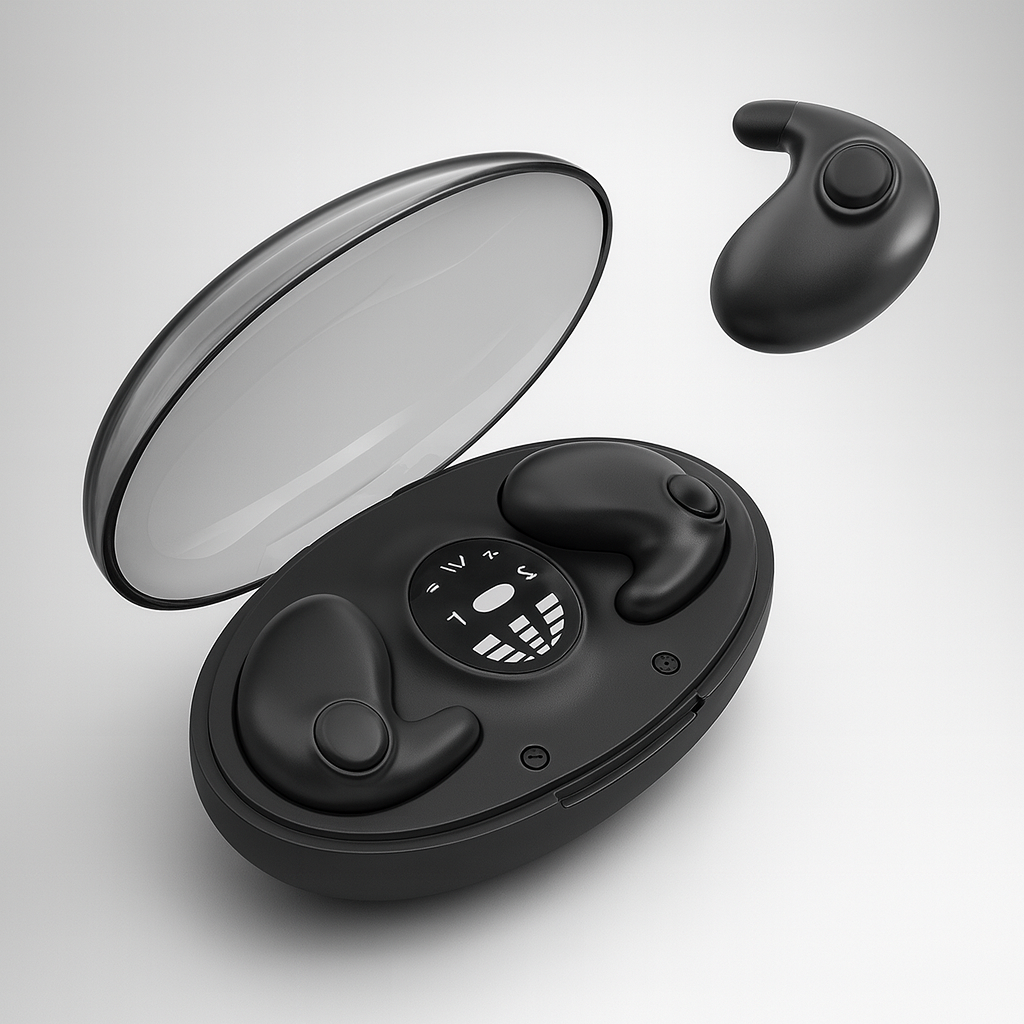 Écouteurs sans fil mini silicone à réduction de bruit