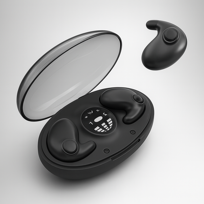 Écouteurs sans fil mini silicone à réduction de bruit