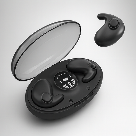 Écouteurs sans fil mini silicone à réduction de bruit