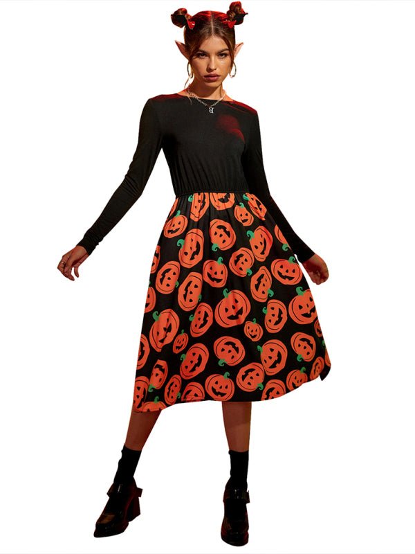 Disfraz de Halloween | Vestido midi de manga larga